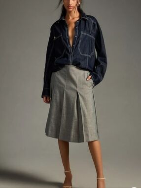 Pilcro Oversized Denim Shirt